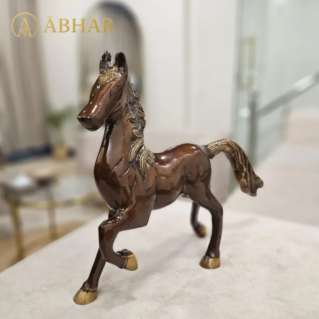 [B035] Brass Horse – Symbol of Strength & Progress | 9''