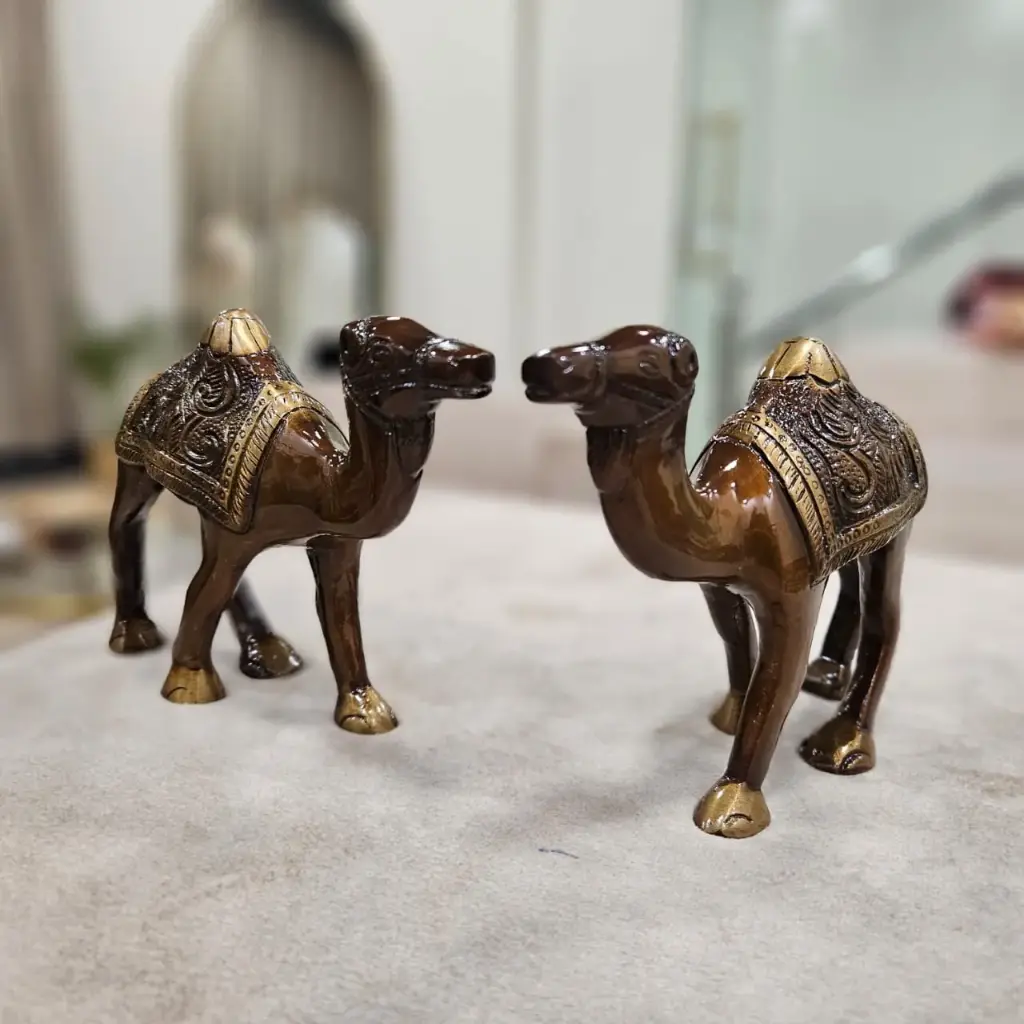 [B025] Brass Camel – Carriers of Strength & Endurance | 5"