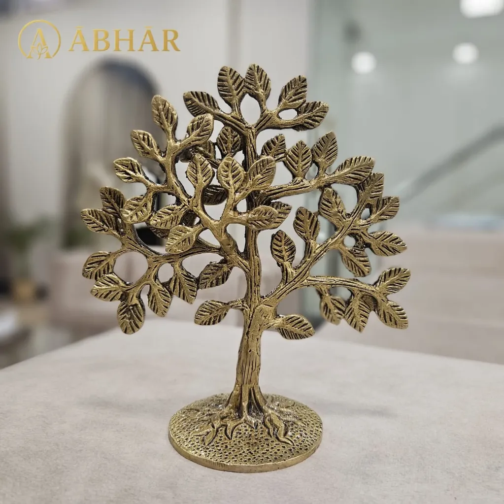 [B012] Brass Kalpavriksha Tree – The Wishing Tree of Abundance | 6"
