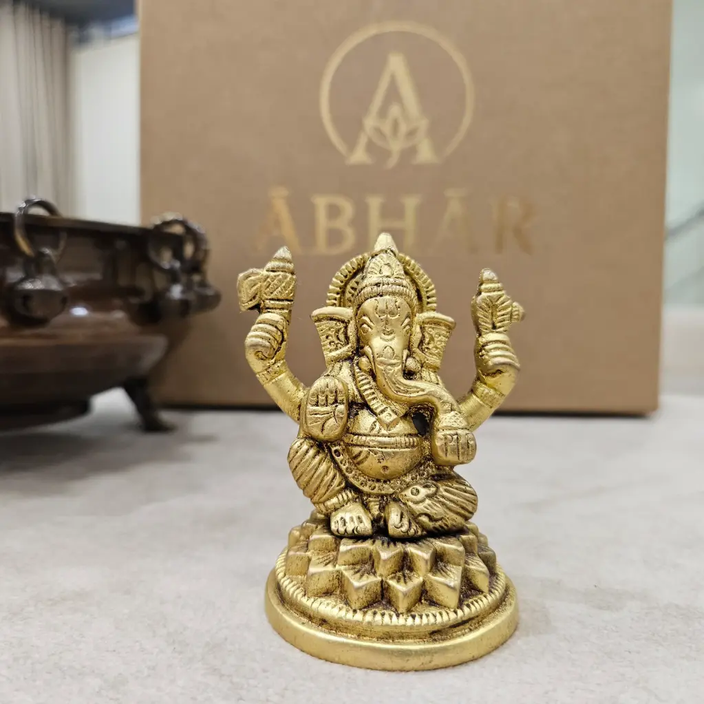 Brass Ganesha – The Remover of Obstacles | 2.5"