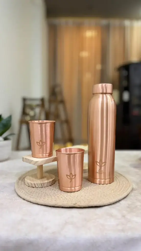 Copper Bottle Set 