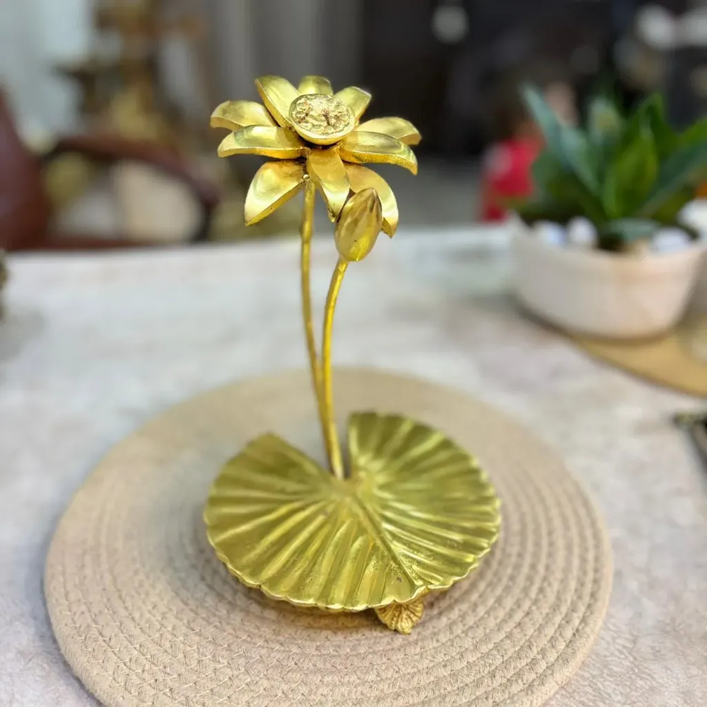 Brass Lotus Bloom – A Symbol of Grace & Renewal