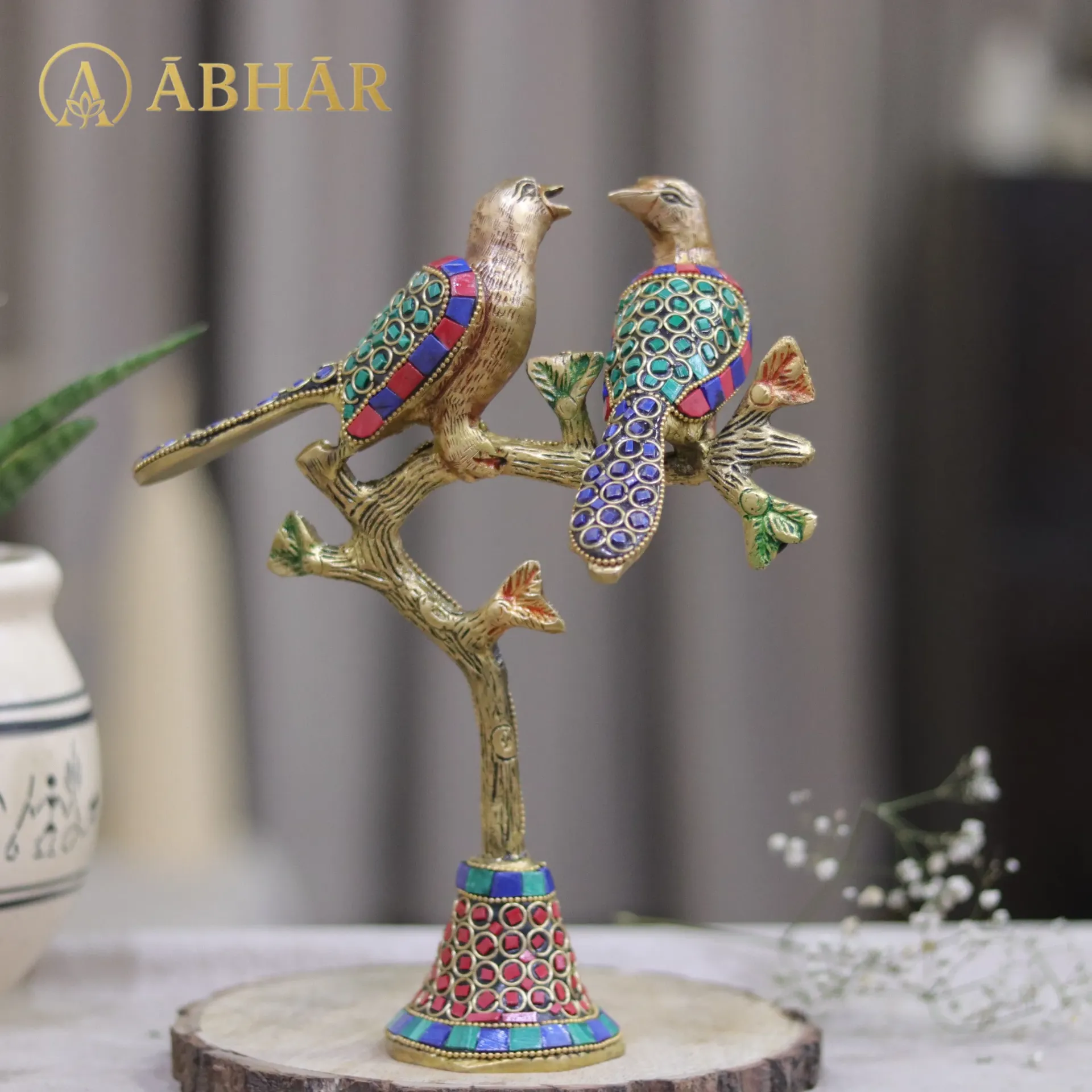 Brass Birds on a Branch