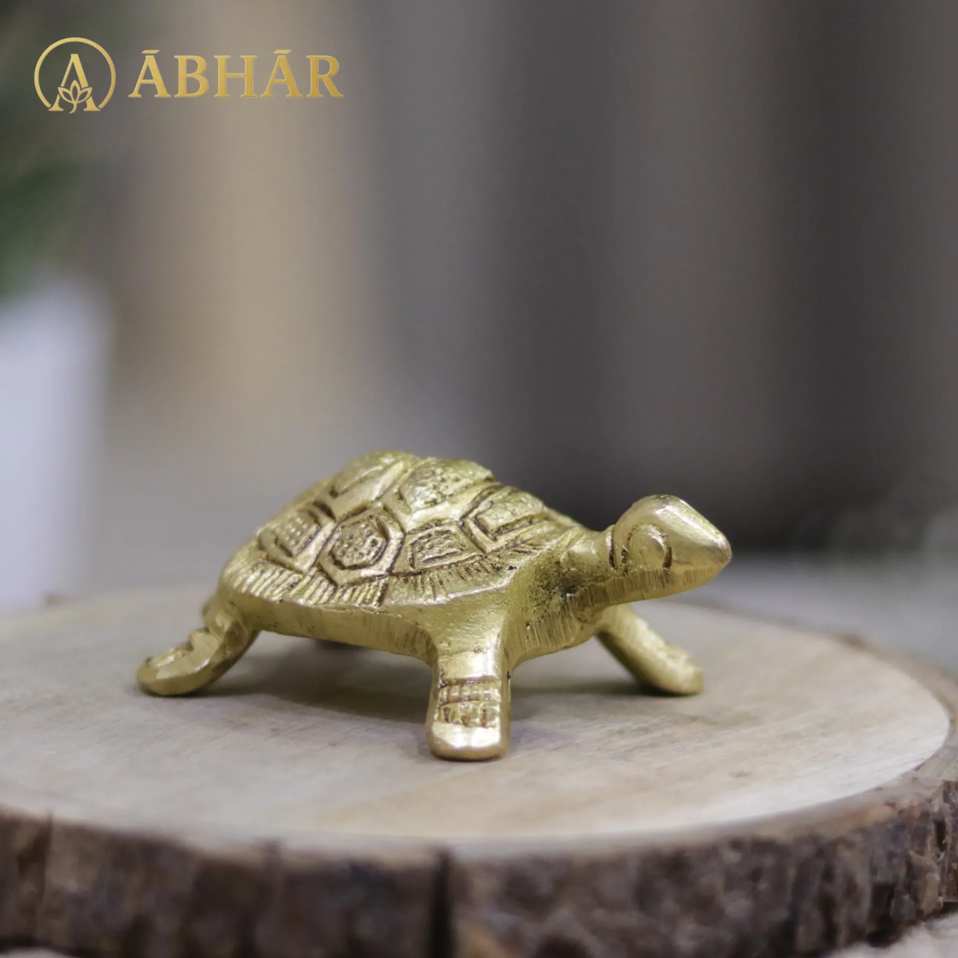 Brass Tortoise – Symbol of Stability & Longevity | 3.5"