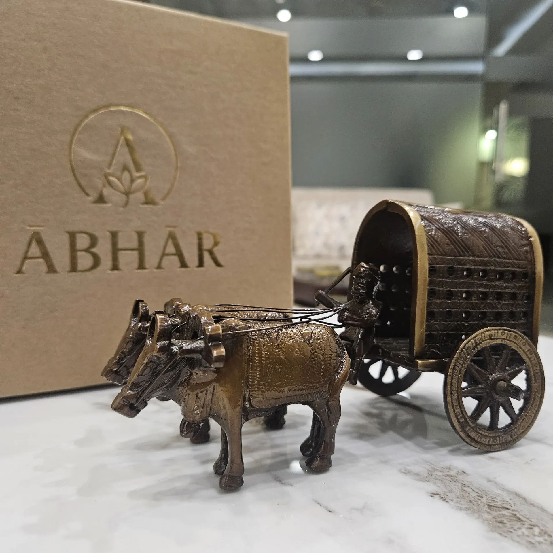 Brass Bullock cart