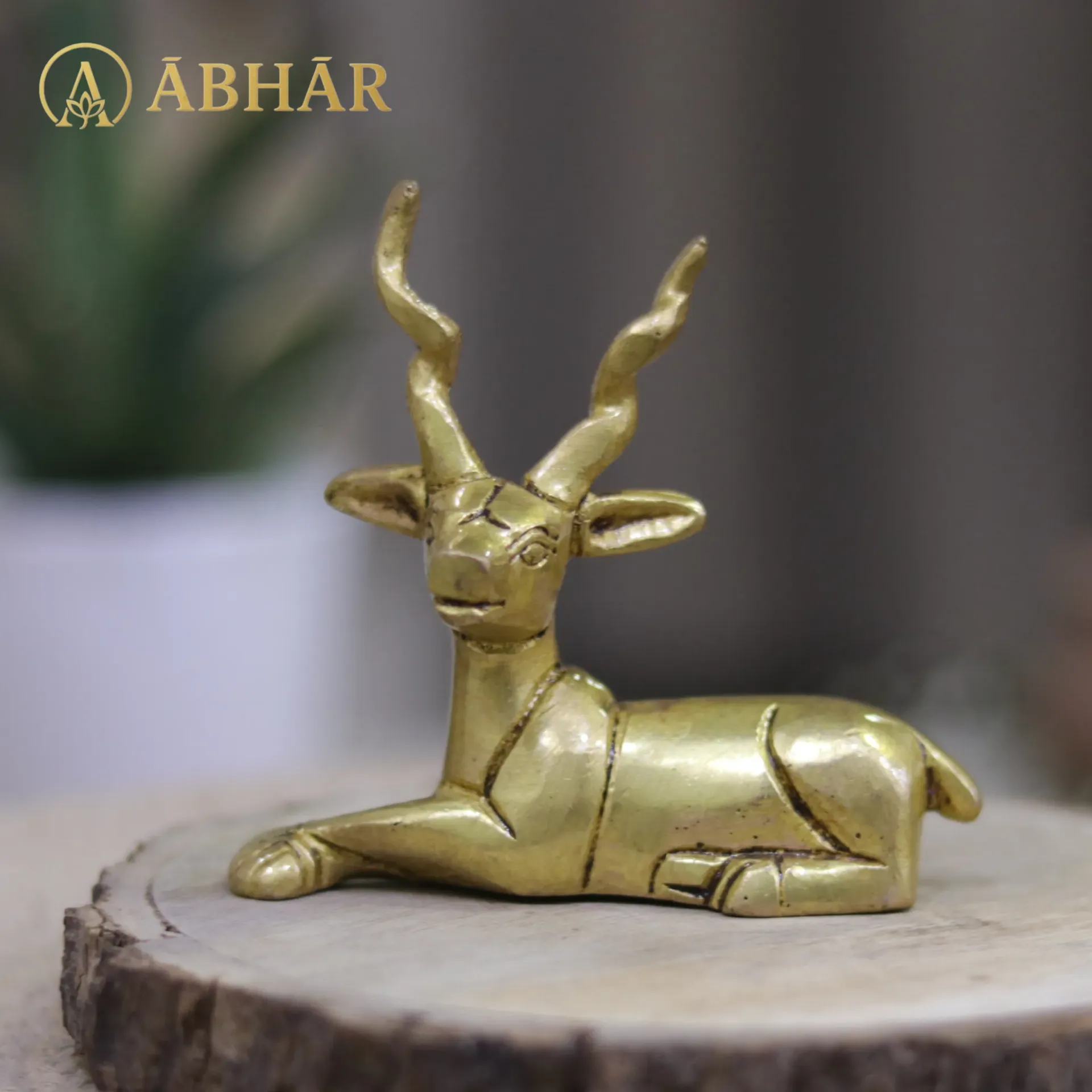 Brass Deer - Symbol of Calm, Clarity & Strength | 3"