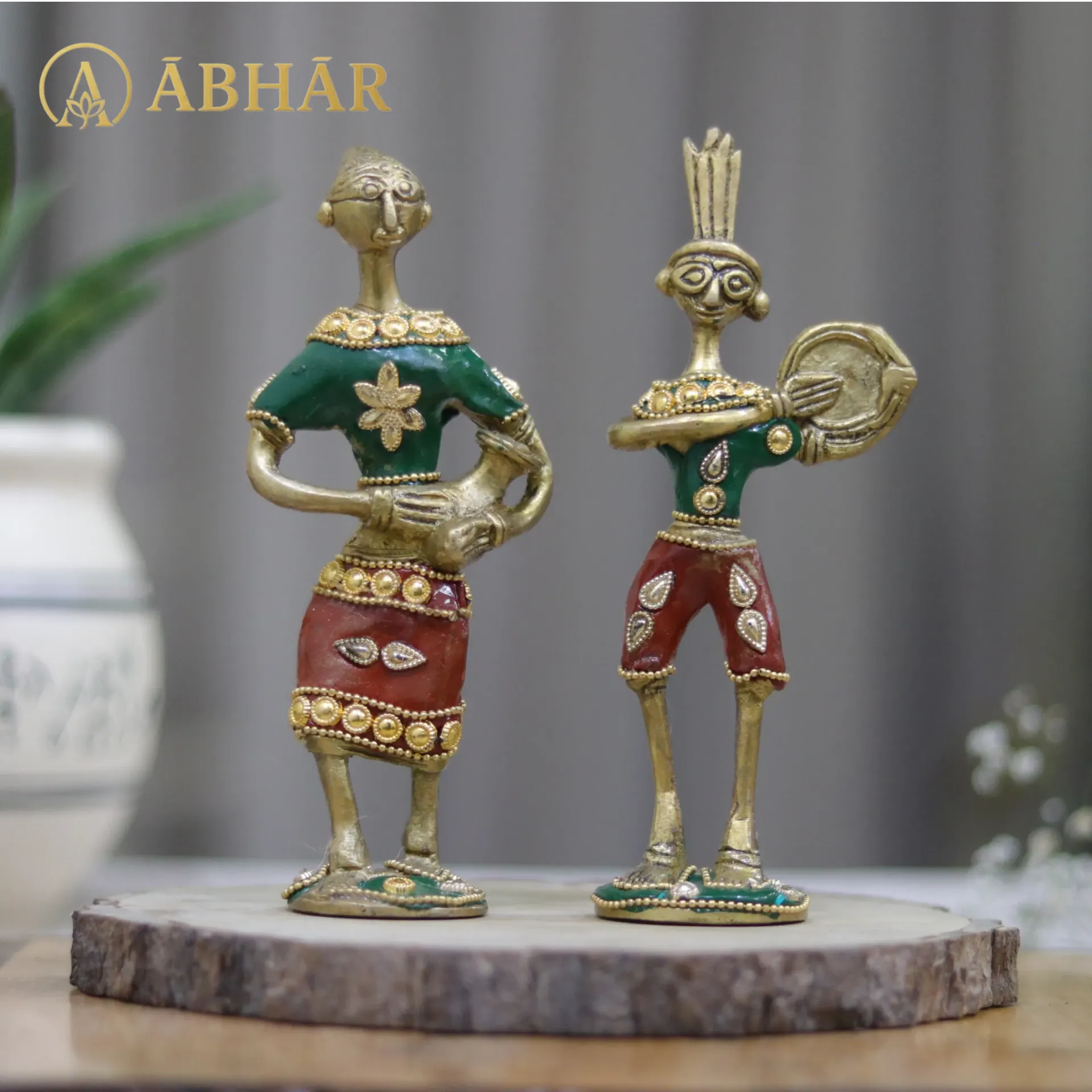 Brass Tribal couple | 6"