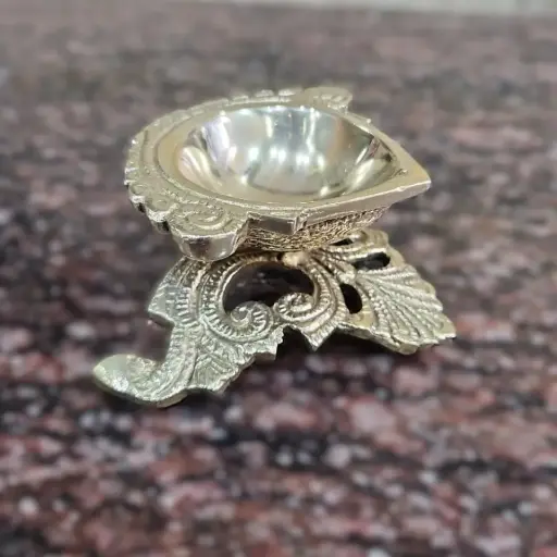 Brass Diya with Stand