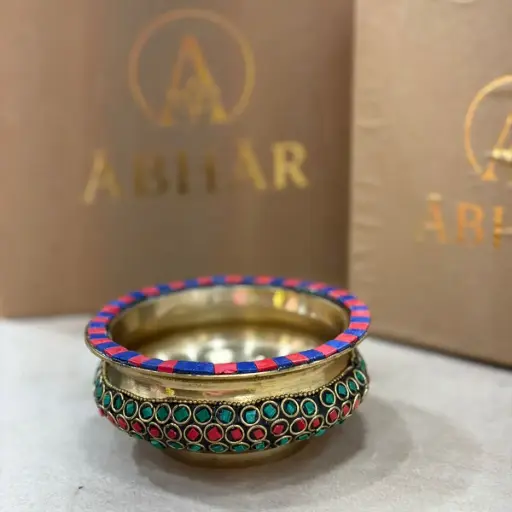 Brass urli (stone work)