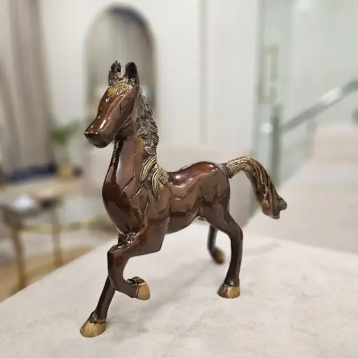 Brass Horse – Symbol of Strength & Progress | 9''
