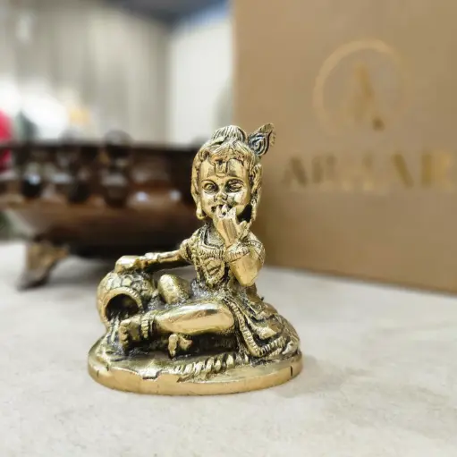 Brass Baal Krishna – Joy of Innocence & Divine Play